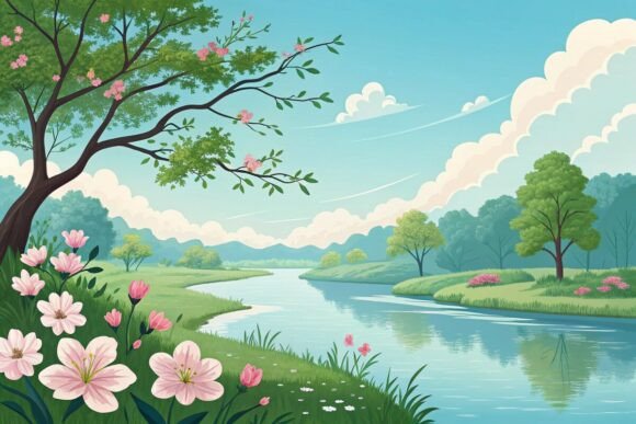 Amazing Spring Background Design: A Free Resource for Creative Projects