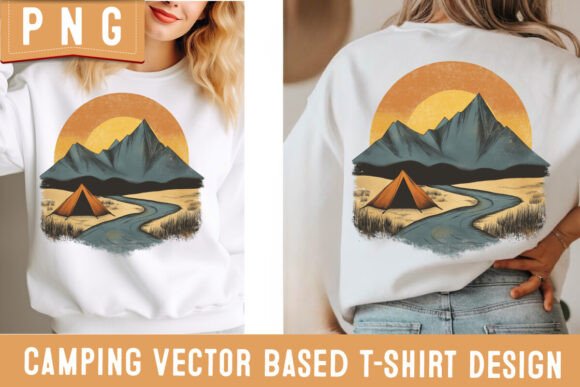 Camping PNG ,🏕️ Camping T-Shirt Design: A Versatile Graphic for Outdoor Enthusiasts