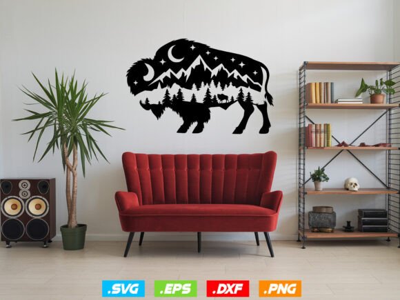 Discover the Power of Buffalo Svg File, Bison Svg, and Buffalo Forest Svg