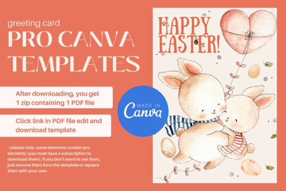 Easter Holiday Greeting Card: A Quick Guide to Downloading and Using the Template in Canva