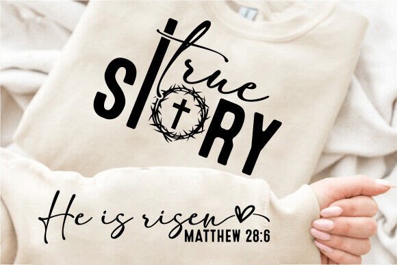 Easter Quotes Sleeve SVG and He Is Risen SVG: A Digital Design for Faith and Creativity