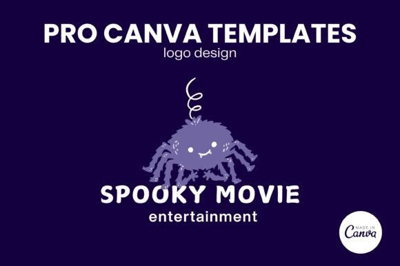 Halloween Logo Canva Template