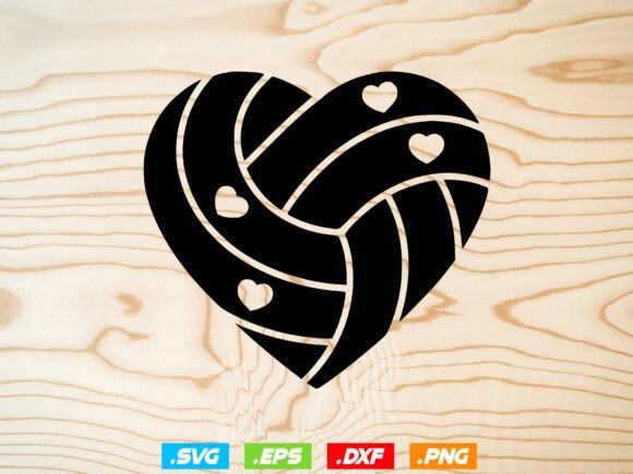 Heart Volleyball Svg, Retro Volleyball: A Stylish Digital Graphic Pack