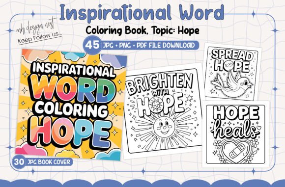 Hope Inspirational Word Coloring Book
