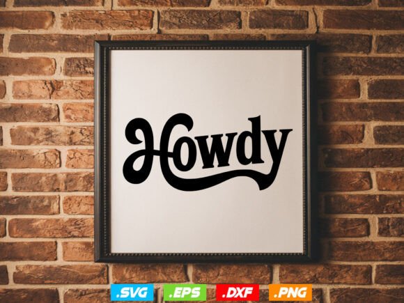 Howdy Typography T-shirt Design, Cowboy: A Strategic Digital Asset for Creative Professionals