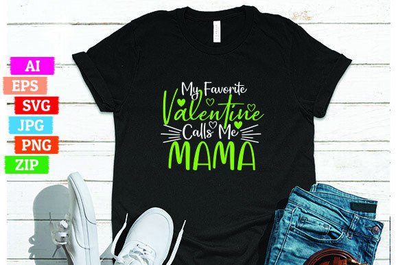 My Favorite Valentine Calls Me Mama: A Unique Design for Print On Demand Success