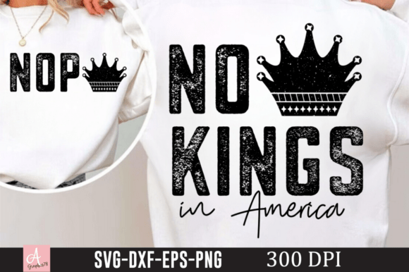 Nope No Kings in America SVG PNG Design