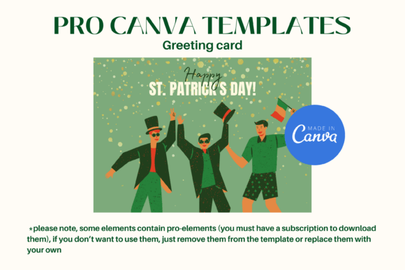 Patrick s Day Greeting Card Canva PRO