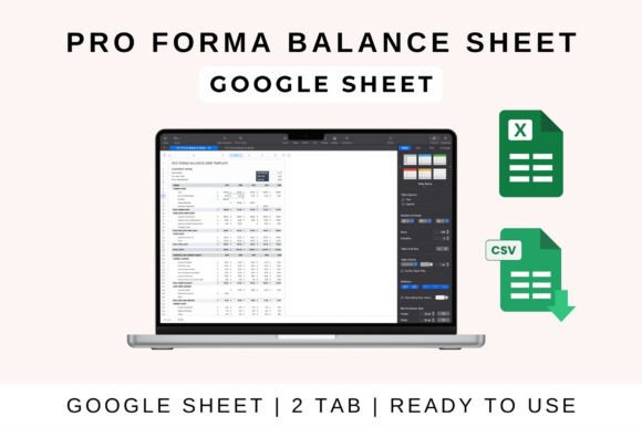 Pro Forma Balance Sheet Template