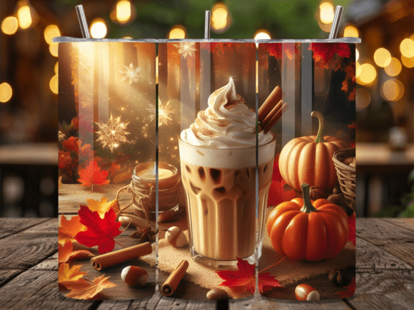 Pumpkin Spice Latte Autumn Tumbler Wrap: A Trendy Solution for Creative Entrepreneurs