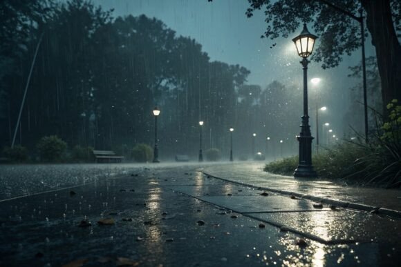 Rainy Background Design: A Creative and Functional Approach