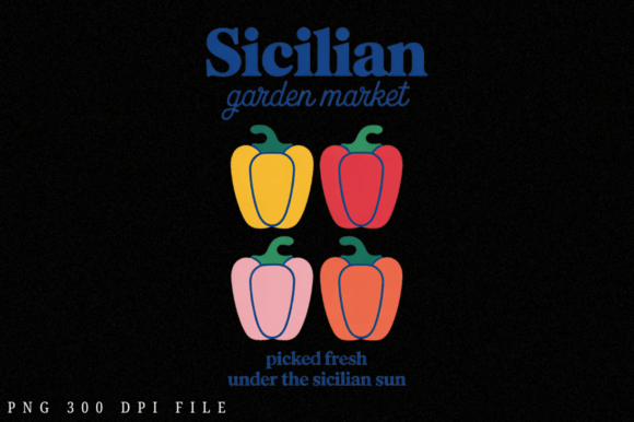 Sicilian Garden PNG Design