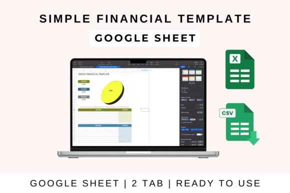 Simple Financial Template Google Sheet