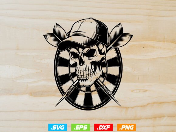 Skull Dartboard SVG: Creative Fun for All