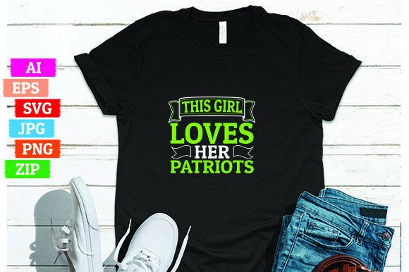 This Girl Loves Her Patriots: A Unique Design for Print On Demand Businesses