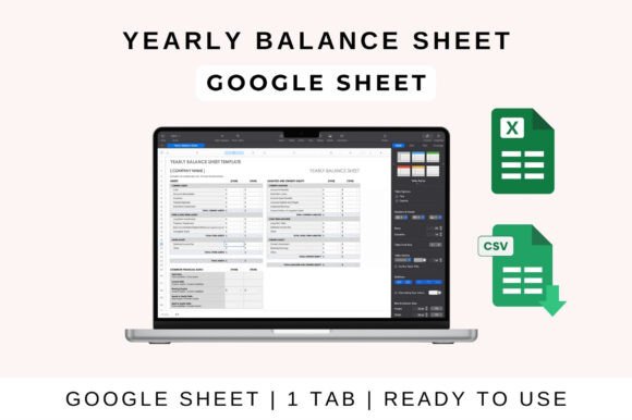 Yearly Balance Sheet Google Sheet